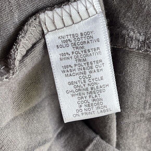 Ann Taylor Loft Tank Top Womens Size S Tiered Straps Sleeveless Dark Gray Knit - Picture 6 of 10